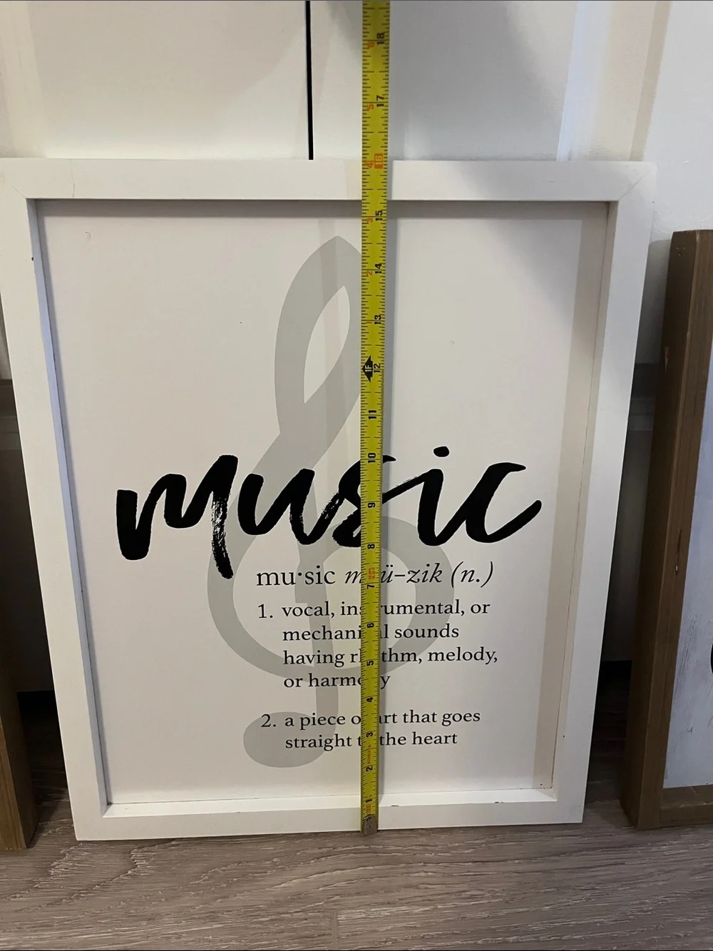 Framed Music Note Wall Art Set - dorm decoration